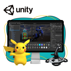 Мир игр на Unity 2D на популярном движке + AI-помощники - КИБЕРшкола программирования для детей, компьютерные курсы для школьников, начинающих и подростков - KIBERone г. Октябрьский