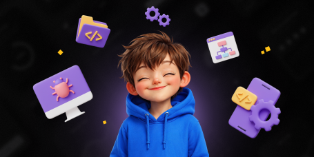 Идеальный сайт с нуля: код, дизайн и AI-помощник - КИБЕРшкола программирования для детей, компьютерные курсы для школьников, начинающих и подростков - KIBERone г. Октябрьский